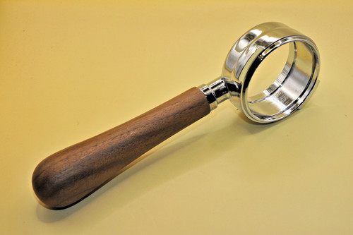 Siebträger mit walnussgriff - siebträger,