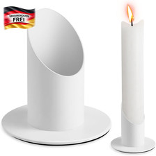 Kerzenständer Metall weiß