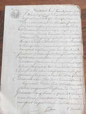 ??Original notarielle Urkunde 1811 – Frankreich Napoleonische Zeit, mit Siegel
