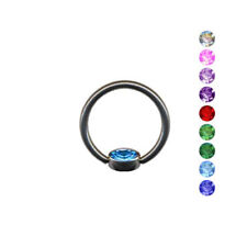 LIPPENBÄNDCHEN   HELIX TRAGUS SEPTUM KLEMMRING BCR PIERCING VIELE FARBEN WÄHLBAR