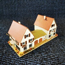 Auhagen 2/09 / Post mit Geschäftshaus/ Pappe/ DDR/ 60er Jahre Modellbahnhäuser