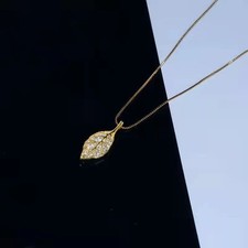 Halskette Blatt Modern Kette