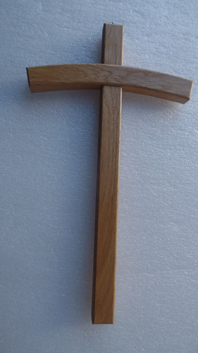 Wandkreuz eiche hell - 35,