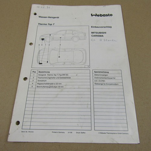 Webasto thermo top - webasto, bw