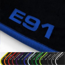 Velours Fußmatten schwarz