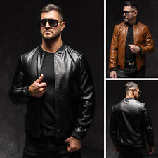 Kunstlederjacke Sweatjacke