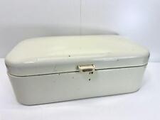 Vintage Emaille Brotkasten Brotdose Brotkiste emailliert Shabby Landhaus #7322