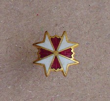 Templer Kreuz - Malteser Kreuz - Tempelritter - Pin - Anstecker - (AB180.0)