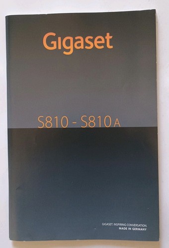 Gigaset s810 s810a - gigaset, s810-s810a