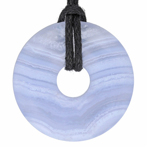 Blauer chalcedon donut mm - donut,