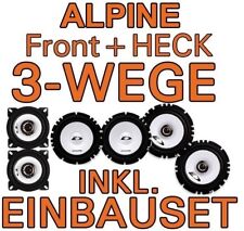 VW Golf III 3-Wege ALPINE LAUTSPRECHER BOXEN SYSTEM FRONT+HECK VORNE+HINTEN 