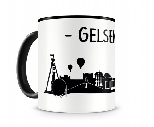 Gelsenkirchen skyline tasse - gelsenkirchen,