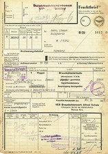 Frachtbrief DDR 1955 VEB