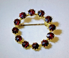 Kleine Granat Brosche 835