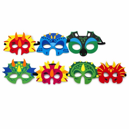 Drachen dino masken - masken, set