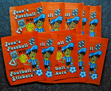 10 x Jean`s Fussball WM , Europa Cup I-II-III Football Stickers , Panini 1978