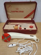 60er 70er Jahre Supremo Vibrations Massage Gerät im Koffer Vintage  funktioniert