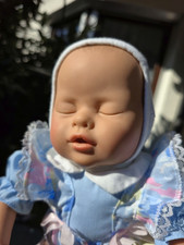 Lissi Bätz Puppe hell Babypuppe 42cm schlafend LB 18 vintage 1980-er,  Doll 05