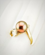 Perlen Ring - 333 Gold gr. 63 - Tahiti   Goldring Damen Schmuck 