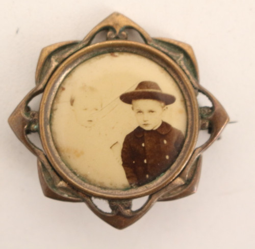 Jugendstil fotobrosche - jugendstil,