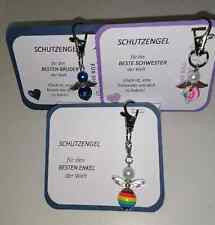 Glücksbringer Perlen Schutzengel Karte Geschenk Bruder Schwester Enkel