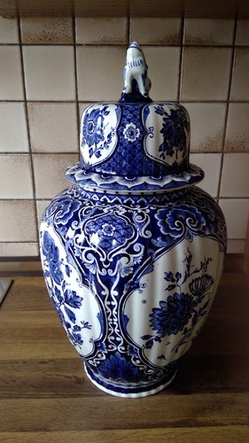 Delft deckelvase - delft,