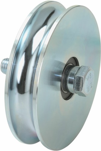 Schiebetorrolle mit rund rille - mit, rund-rille