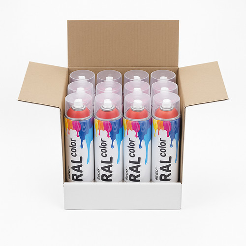 12x ral acryllack 400ml - , ral-acryllack