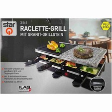 StarQ Raclette Grill mit Granit-Grillstein Tischgrill Elektrischer Granit NEU
