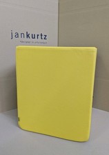 DINING Pouf Hocker Leder lemon grass gelb Jan Kurtz