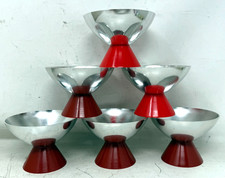 DDR Eisbecher Eisschale 6 Stück Aluminium Kompottschale Ostalgie vintage Kult `