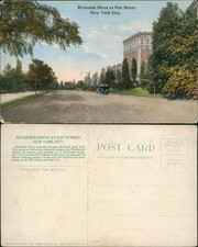 Manhattan-New York City Riverside Drive at 91st Street, New York City 1910