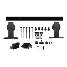 INTERSTEEL Schiebesyst Komplettset Schiebetürsystem schwarz 100kg 2000mm 38-40mm