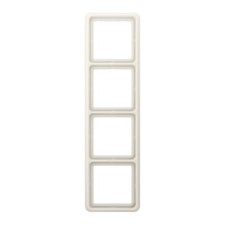 JUNG Elektro Rahmen 4fach CD584 creme weiß