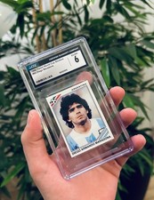 1986 Panini World Cup Diego Maradona Sticker  #84 Rare Blank Back CGC PSA BGS
