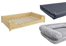 Hundebett für große Hunde 100x60 Kiefer Tierbett Hundecouch Katzenbett Tierbett