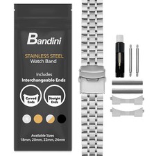 20mm Steel Metal Watch Band