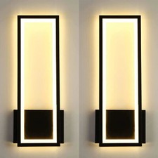 2X LED Wandleuchte Wandlampe Flur Innen Wohnzimmer Beleuchtung Warmweiß 16W