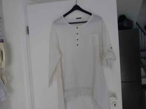 Tunika longbluse weiß l - tunika,longbluse,weiß,gr.,