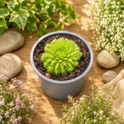 Hauswurz sempervivum topf - sempervivum,