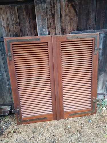 Paar fensterladen holz - holz,