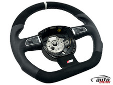 AUSTAUSCH Lenkrad Leder Alcantara Multifunktion AUDi A4 8E B7 ABGEFLACHT S-Line