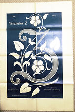 " Z " ~ 1900 Plakat Zeichnen