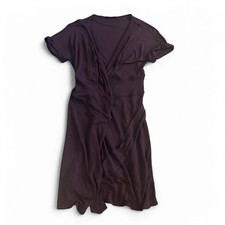 Strenesse Kleid Damen Dress Damenkleid Gr. 36 Pflaume Wickel Top Zustand Elegant