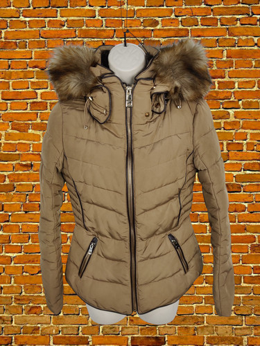 Zara beige mantel xsmall - beige,