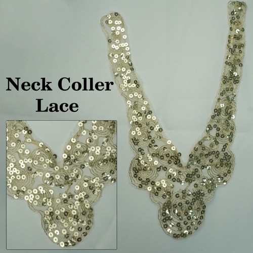 Spitzen gold pailletten - spitzen,