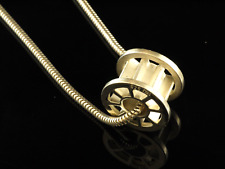 925 Sterlingsilber mit Anhänger  Rolle auf Schlangenkette  60 cm