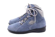 LADYSKO Damen Stiefeletten Boots Wanderschuhe EUR 39 UK 6 Blau Leder Wildleder