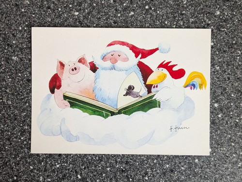 Postkarte weihnachten helme - weihnachten,