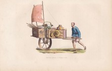 Chinese merchant China Asia Asien costume Trachten woodcut Holzschnitt 1840